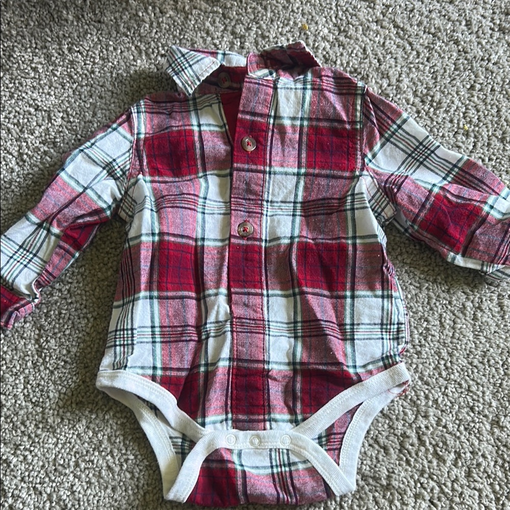 Plaid Baby Onesie